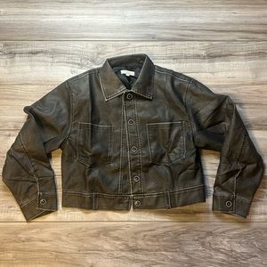 Crop Weathered Jacket
